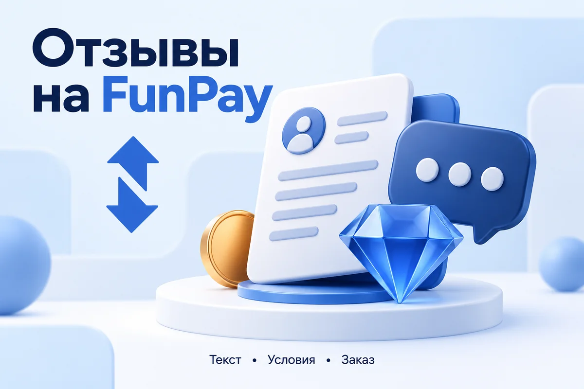 Отзывы на FunPay: текст, условия и заказ