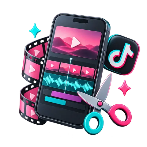 Монтаж видео для TikTok: видеодорожка, музыка и склейка кадров