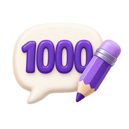 Стандарт — 1000 символов