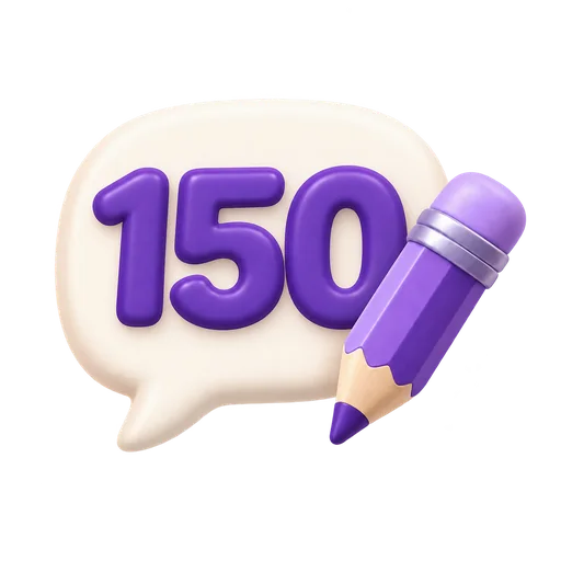 Стандарт — 150 символов