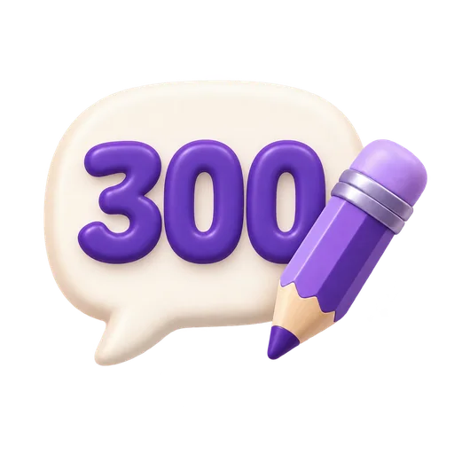 Стандарт — 300 символов