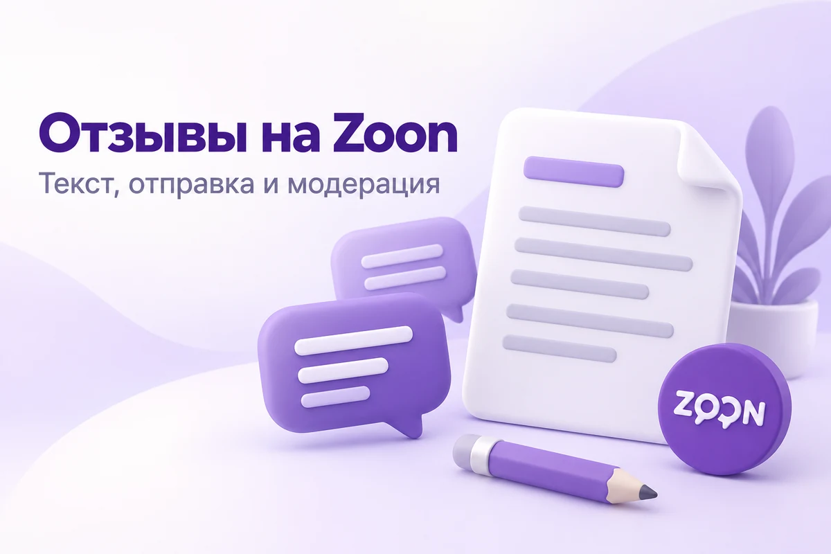 Отзывы на Zoon: текст, отправка и модерация