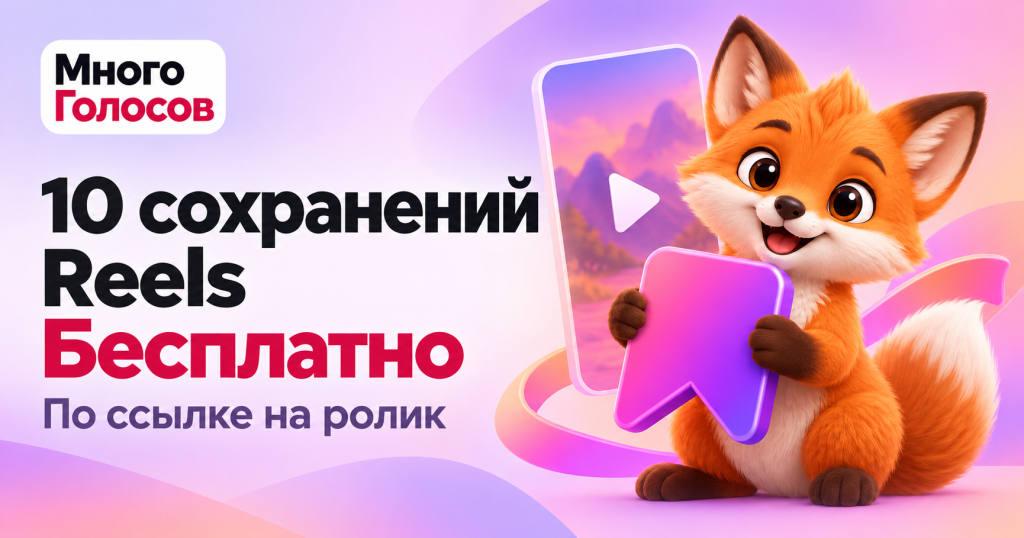 10 бесплатных сохранений Reels
